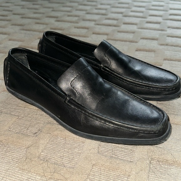 🩶GUCCI🩶 leather loafers size 8 - Picture 1 of 5